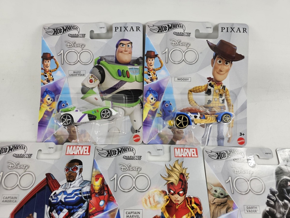 The Hot Wheels Disney 100th 2023 Mix 1 Case (956D) includes