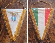 Gagliardetto calcio ⚽️ S.S. LAZIO 🤍💙 VINTAGE tifosi no bandiera sciarpa 
