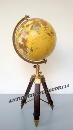 Vintage Office Home Decor Replogle Globe World Classic Series Raised With Tripod - 第 3/5 張圖片