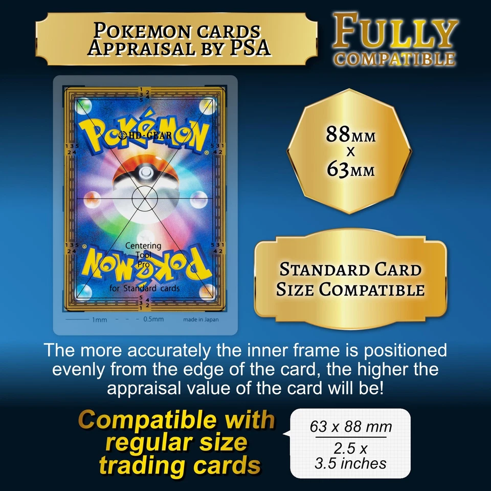 HD-GEAR Herramienta de Centrado Kit de Clasificación de Cartas Profesionales PSA Pokemon Tarjetas Coleccionables TCG Bla... Foto 4 de 4