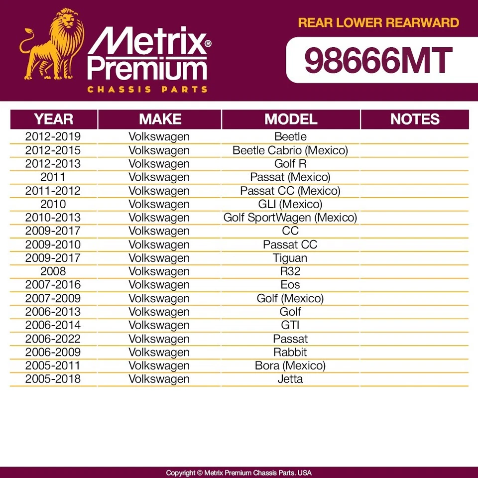 Juego de brazo de control trasero inferior trasero para VW Jetta GTI Golf Audi Q3 A3 TT RK6442309 Foto 3 de 4