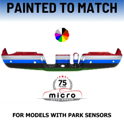 #ad Choose Your Color Rear Bumper For 2013 2018 RAM 2500 3500 With Sensor Holes $437.41