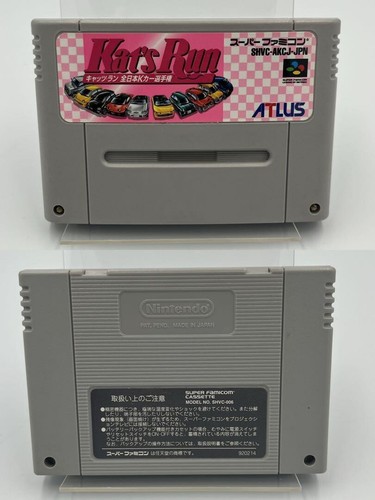 NINTENDO SUPER FAMICOM SFC Kat's Run Zen-Nihon K-Car Senshuken versión JP en caja - Imagen 12 de 12