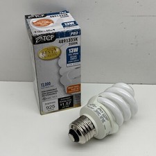 3-Pack TCP Fluorescent Full Spring 13W Mini Spiral Lamp Light Bulb 3500K E26