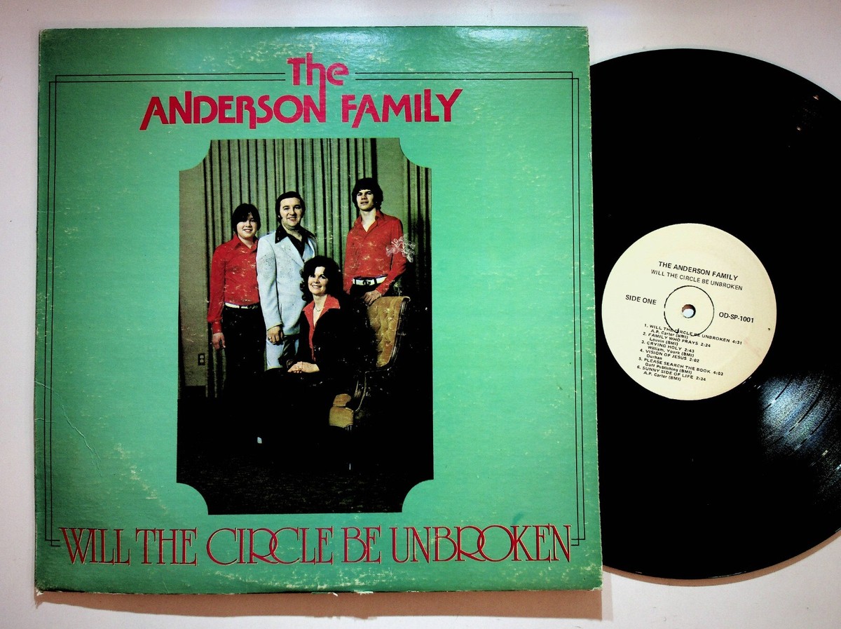 New Carlisle OH Anderson Family Circle Christian Gospel Vinyl LP