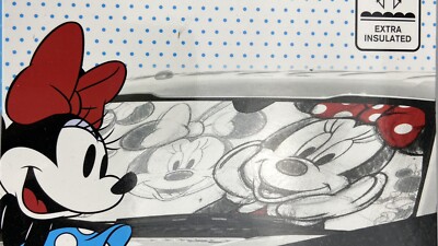 Disney Minnie Mouse Folding Reversible Sunshade Auto Windshield Universal UV Blo