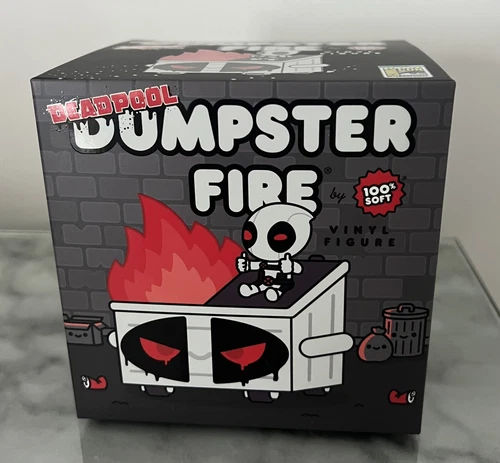 SDCC 2024 100% Soft Marvel Deadpool Dumpster Fire X-Force Edition Vinyl Figure