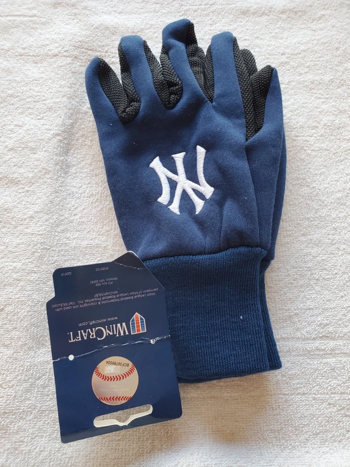 Luvas utilitárias esportivas de beisebol WinCraft MLB New York Yankees! Novo - Imagem 2 de 4