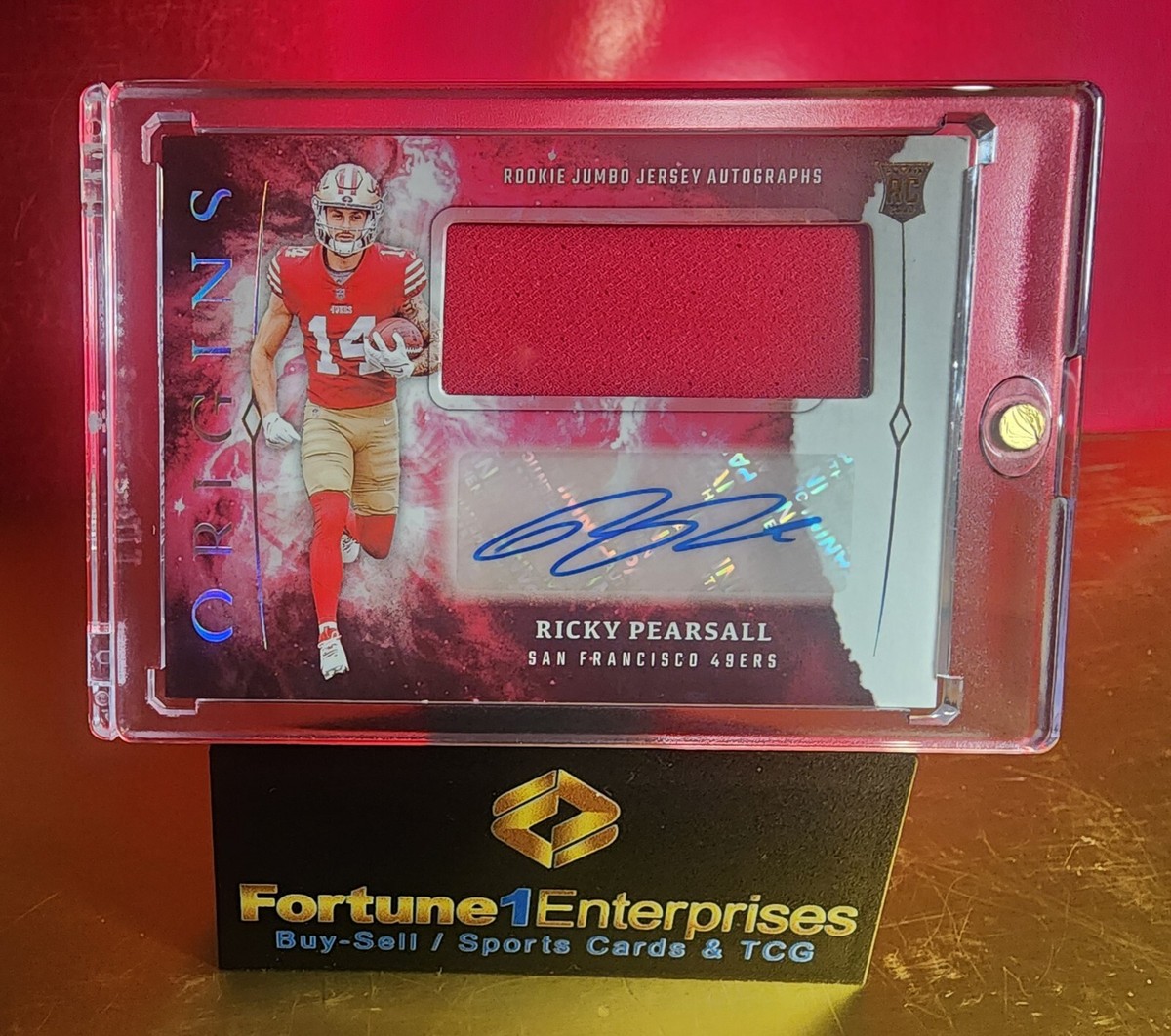 2024 Panini Origins Ricky Pearsall Auto RC Patch Rookie Autograph