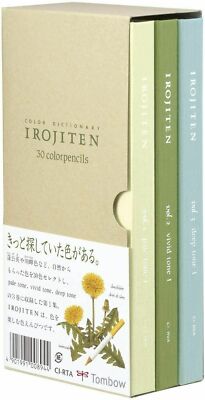 NEW・F/S】 Tombow Coloring Pencil Irojiten No.1-3 Complete Set 90