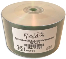 100-Pak DIGITAL-AUDIO CDR-DA 80-Min CD-Rs by MAM-A (Mitsui)!  Mitsui 11066