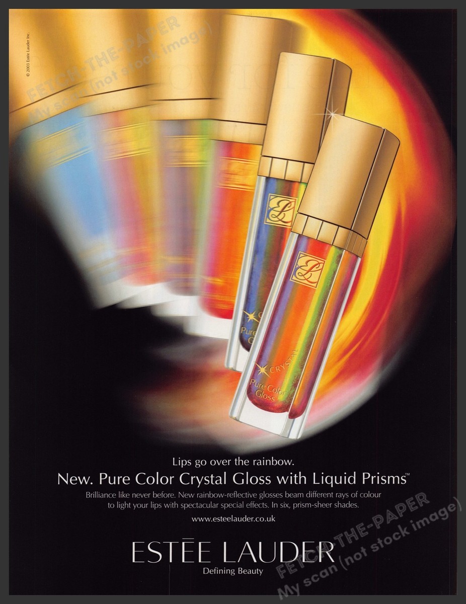 Estee Lauder Crystal Gloss with Liquid Prisms 2000s Print