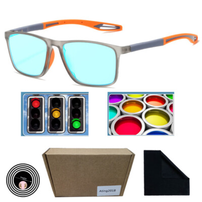 Mens TR90 Colorblindness Glasses For Red Green Color Blind Correcting Outdoor