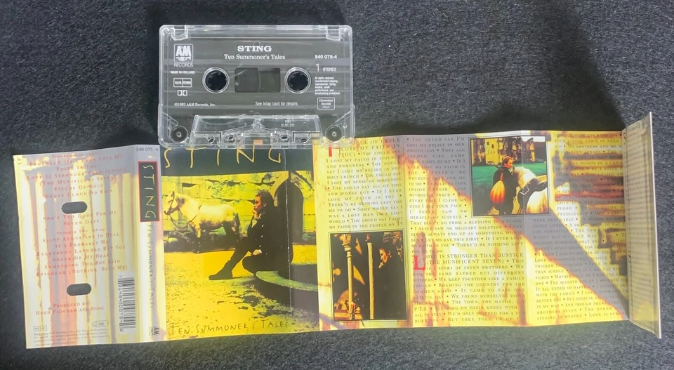 Sting – Ten Summoner's Tales, EURO Cassette - Image 2 of 4