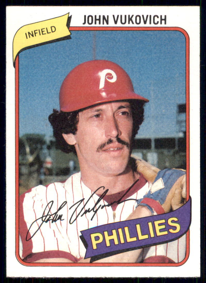 1980 Topps Burger King Philadelphia Phillies #8 John Vukovich
