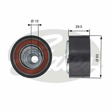 GATES T43147 Tensioner Pulley, timing belt for LADA