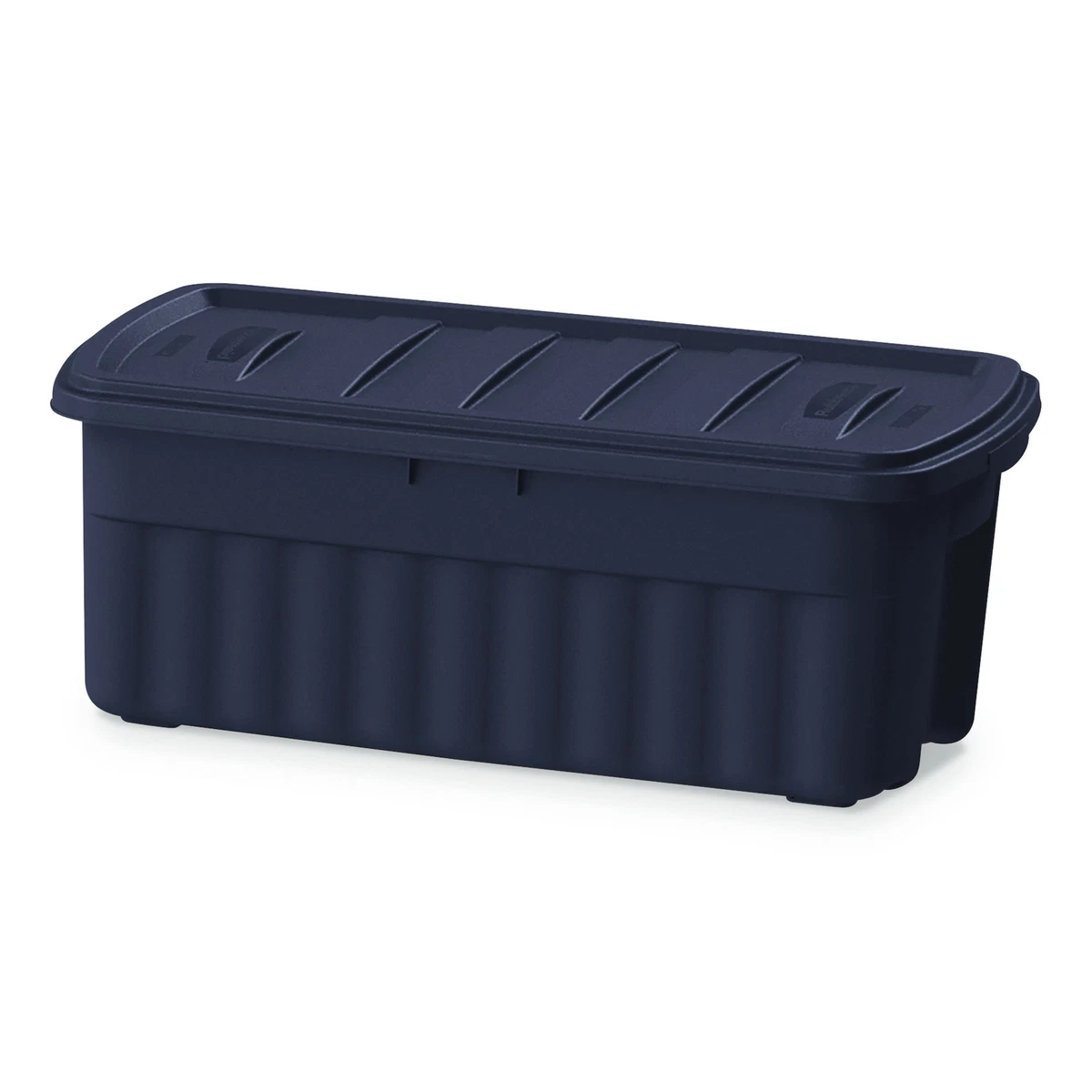 Rubbermaid Roughneck Storage Box 21 1/5w x 43d x 17 7/8h Dark Indigo  Metallic