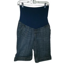 American Star Women's Jean Maternity Shorts Size M