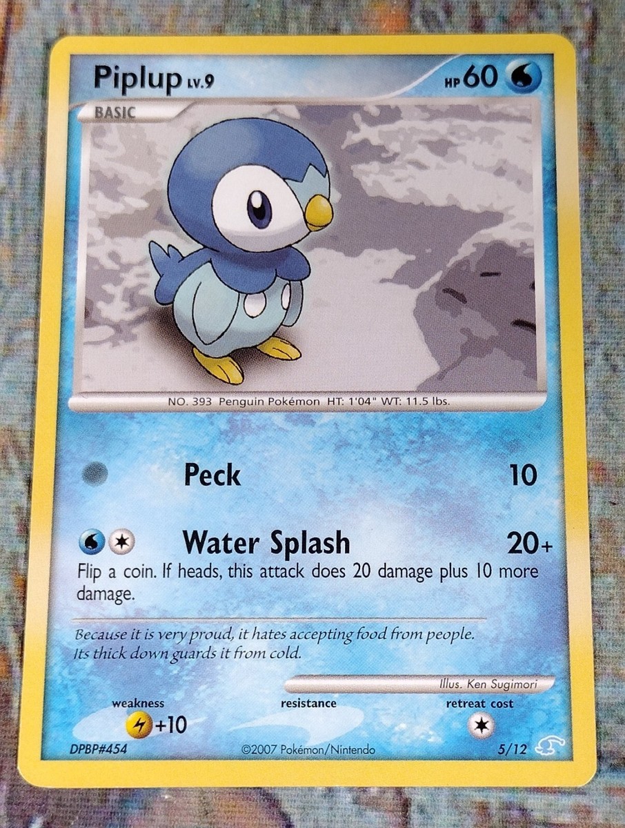 Piplup LV 9 Basic Pokémon Card Trainer Kit Manaphy & Lucario 5/12