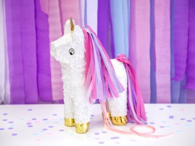 PartyDeco Pinata - Einhorn, 24,5x34x9cm