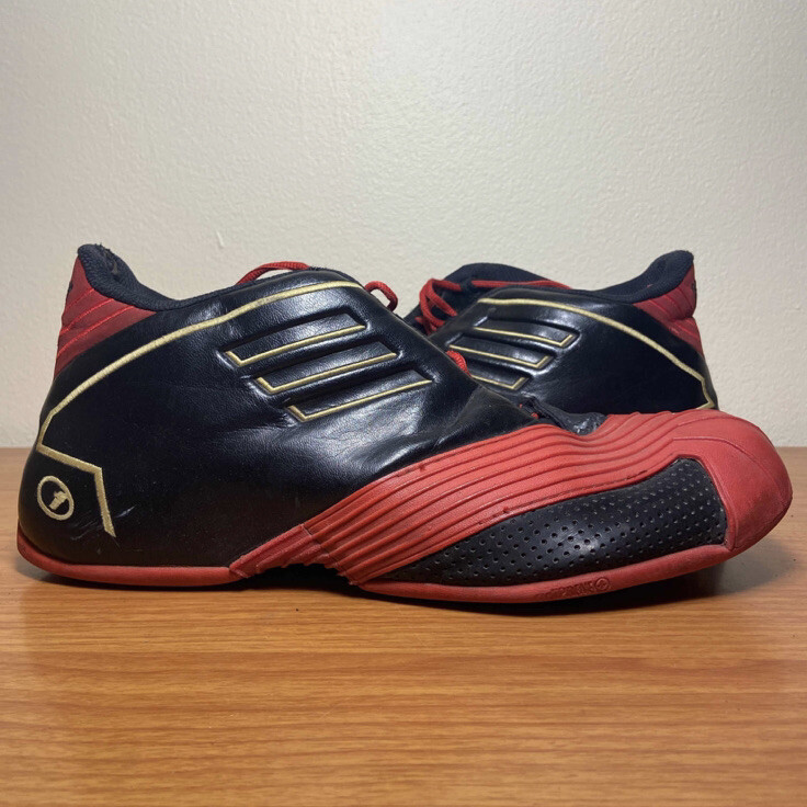 Adidas T-Mac 1 Black Light Scarlet Red McGrady Size 11.5 Sneakers