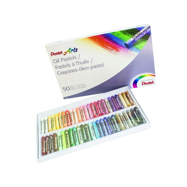 Pentel Arts Oil Pastels, 50 Color Set (PHN50) 50 Count eBay