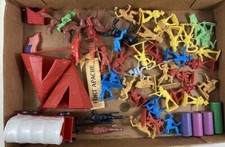 Vintage Plastic Fort Apache Cowboy  Indian Set China