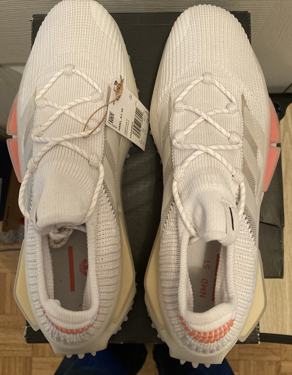 Adidas Originals NMD S1 Women SZ-10 Running Shoes White