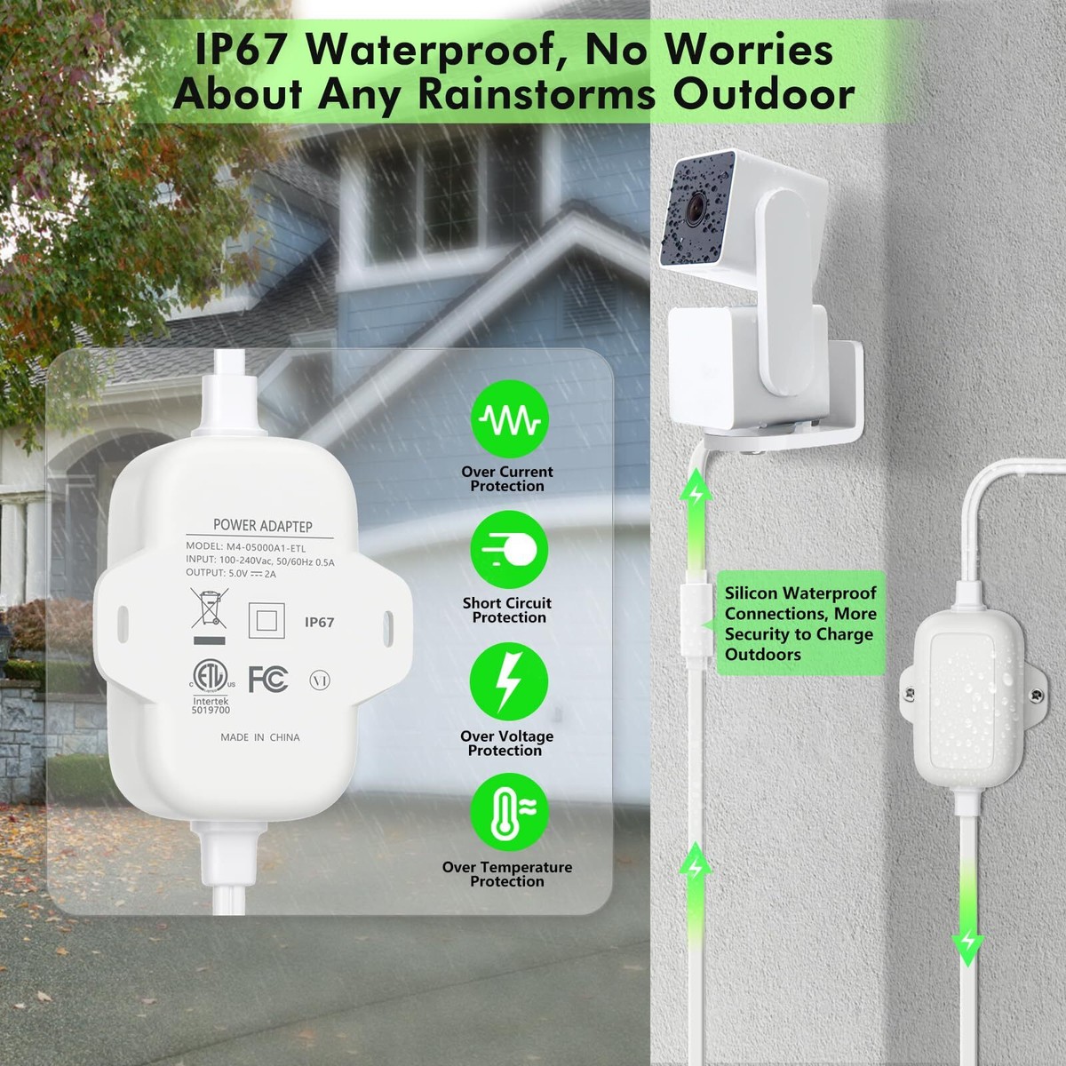 Wyze Outdoor Plug Weatherproof Power Cable For Keep Your - Main Image