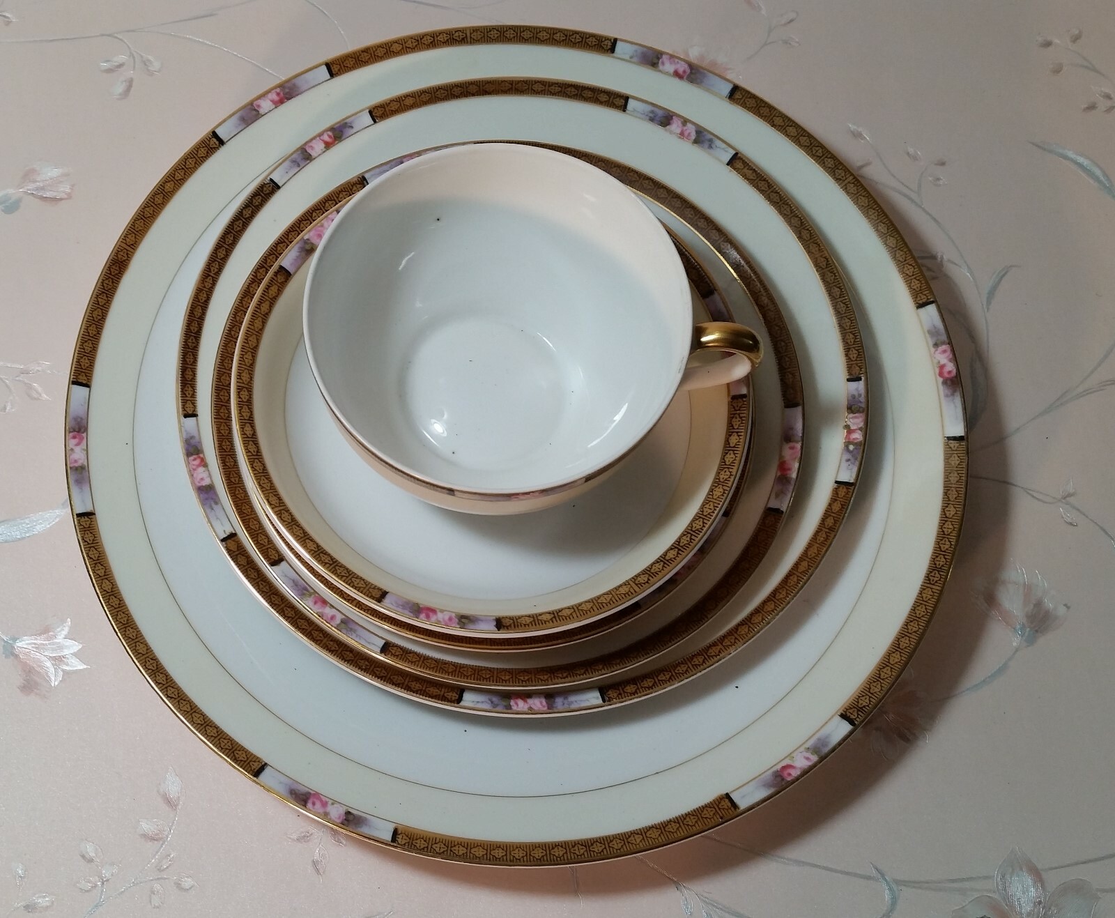 VAJILLA: CHANOSSA por "NORITAKE" (Japón) - 6 PIEZAS LUGAR 