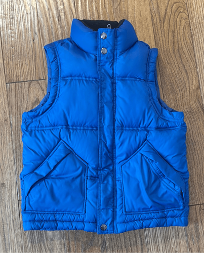Gap Kids blue puffer vest boys size small 6/7 - Picture 6 of 6