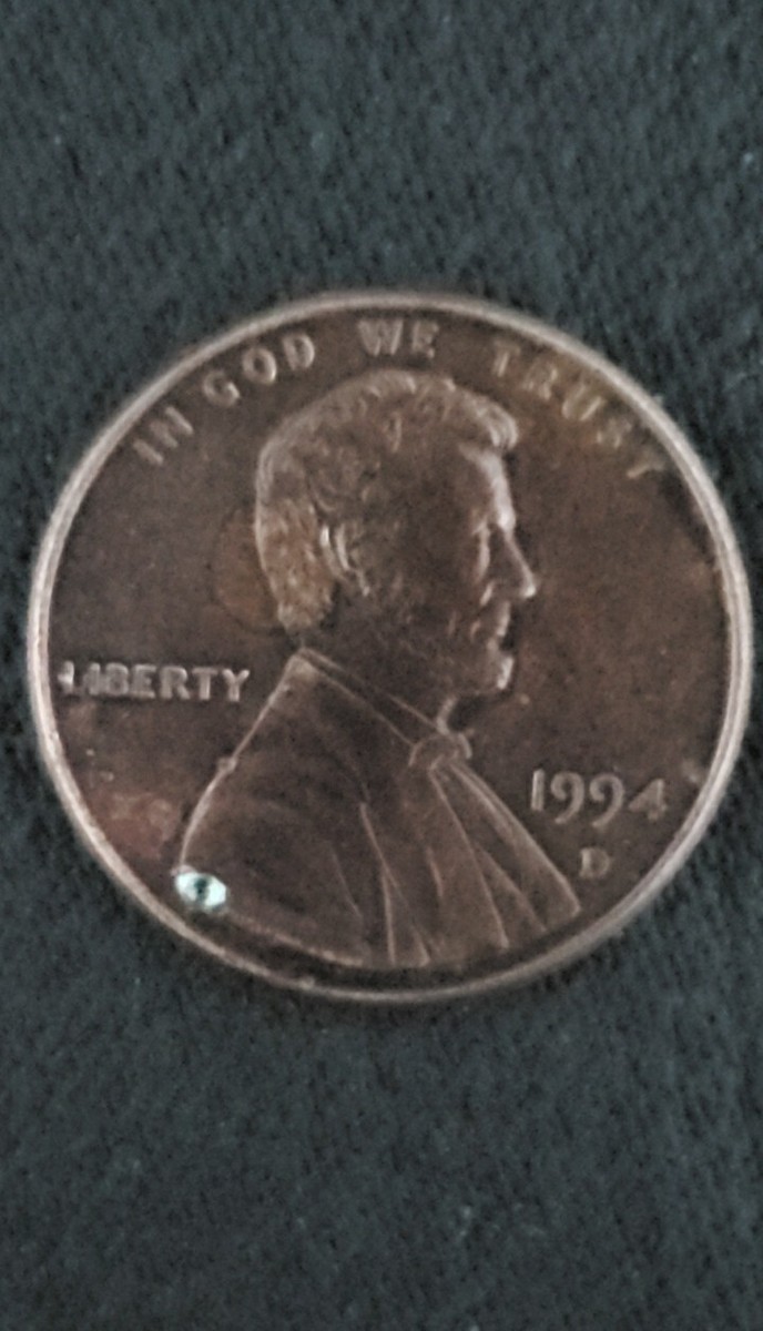 1994 D Penny super rare with ddo ,Ddr,overstruck,Black 1994 D Penny super rare with ddo ,Ddr,overstruck,Black
