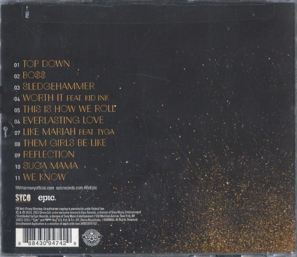 Fifth Harmony - отражение (CD, 2015, Syco) новый, запечатанный верхняя полоса и шумиха стикер - Изображение 2 из 2