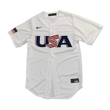 NWOT Nike Team USA World Baseball Classic Home Jersey White Size Small