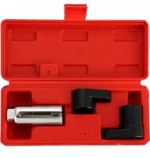 FLKQC Automotive 3 Piece Oxygen Sensor Socket Set 6 Point ½" & ⅜" 22mm Universal