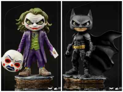 The Dark Knight Batman & Joker - Minico Heroes Iron Studios Collectibles 16cm