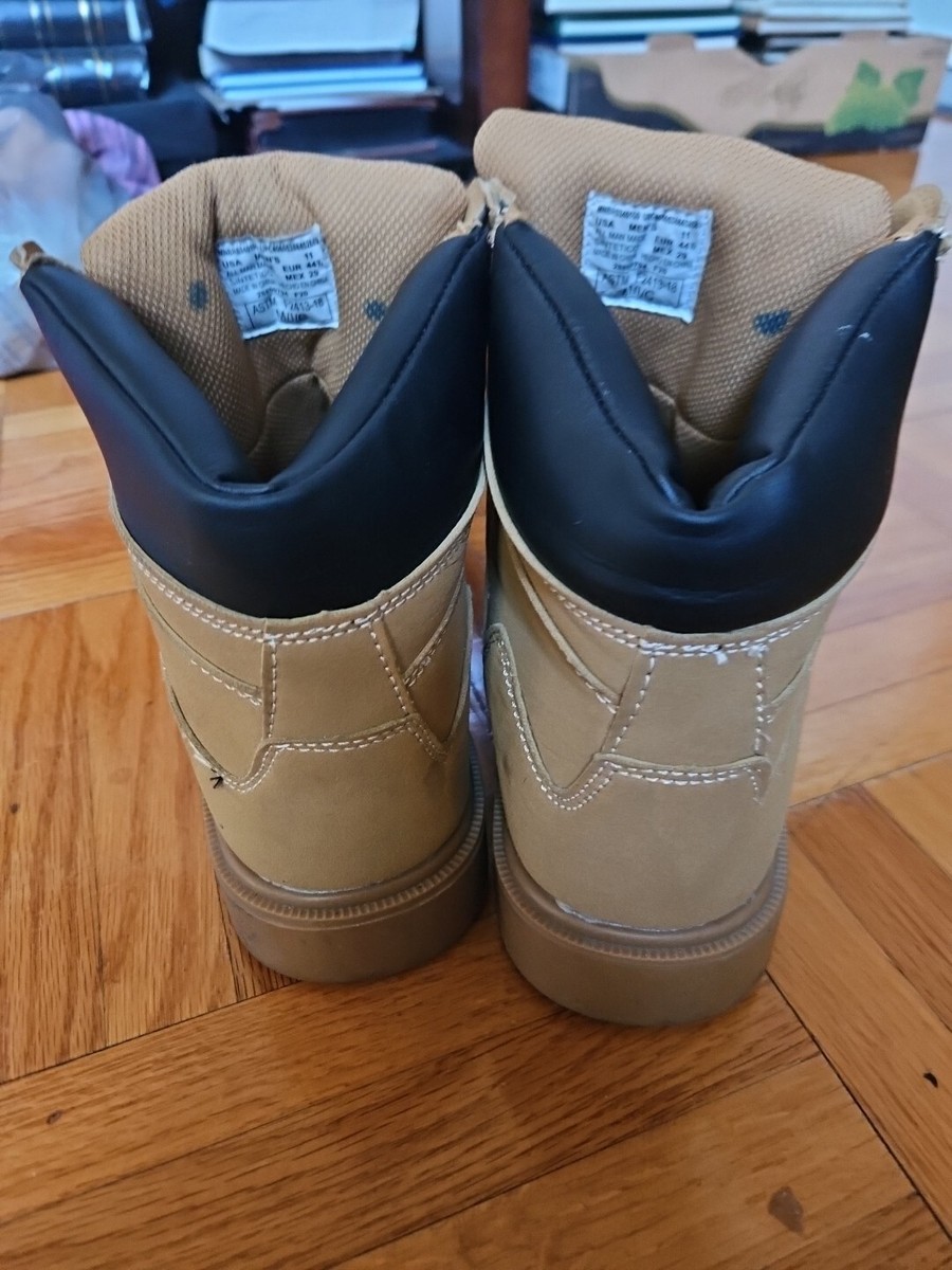 Brahma Men Sz 11 Tan Leather Slip-Resistant Steel Toe Work  display picture 1