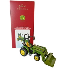 John Deere Ornament Hallmark Keepsake GREEN TRACTOR METAL New in Box