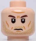 Lego Star Wars Light Nougat Head Gar Saxon Beard Stubble Cheek Lines