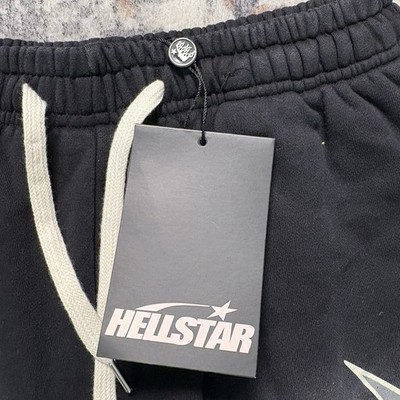 HellStar Washed Flame Short Black Size: L NWT | eBay