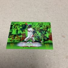 2025 Topps Stadium Club Atlanta Braves Ozzie Albies Green Foil Card