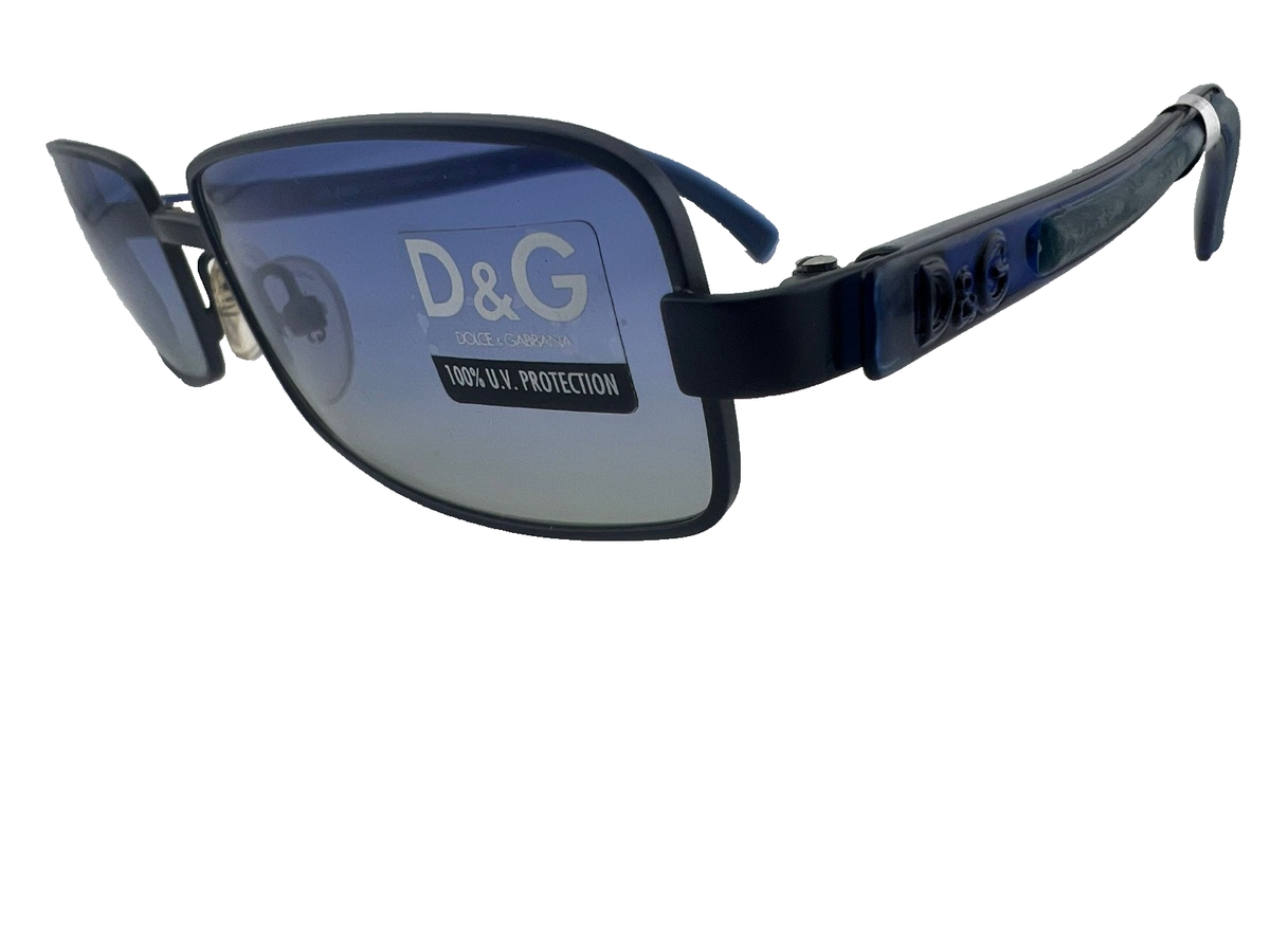 VINTAGE DOLCE GABBANA WITH GRADIENT SLIM RECTANGLE WIRE LENSES AND