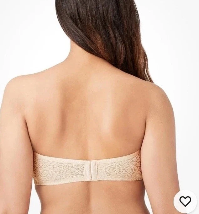 Wacoal Halo Strapless Bra Womens Sz 38B 854205 NEW NWT Lace Nude - Image 2 of 4