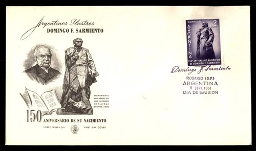 Mayfairstamps Argentina FDC 1961 Domingo F Sarmiento Monument First Day Cover aa