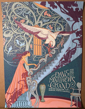 Dave Matthews Band Official Concert Poster Raleigh, NC June 14, 2024
