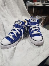 converse ctas street mid blue size 2 youth
