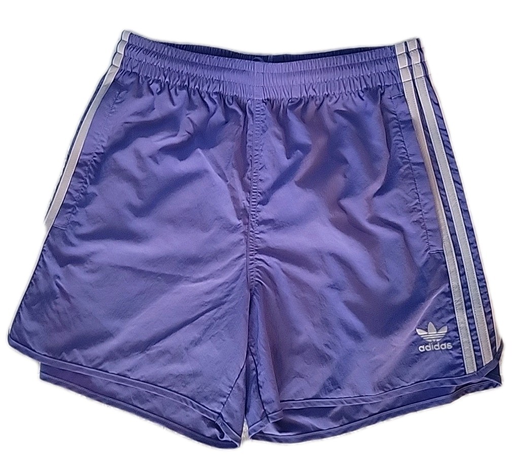Adidas Originals Sprinter Shorts Mens Medium Zip Pockets Purple