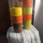TUPPERWARE STACKING MUGS Set 7 Plastic Vintage Grandmacore Cottage AA — photo 1