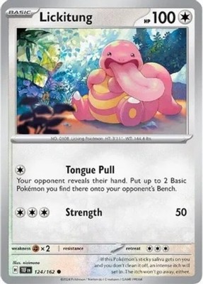 Lickitung - 124/162 - Common - Lightly Played