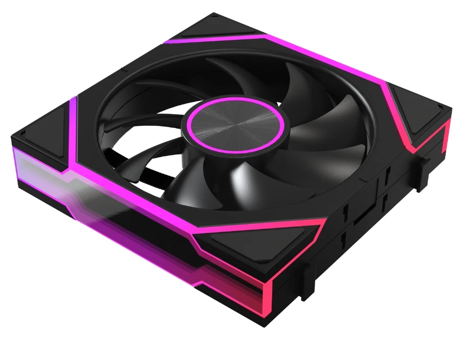 3 Pack RGB Lüfter 120mm 4Pin PWM Silent Computer PC Kühler Lüfter Schwarz - Bild 2 von 4